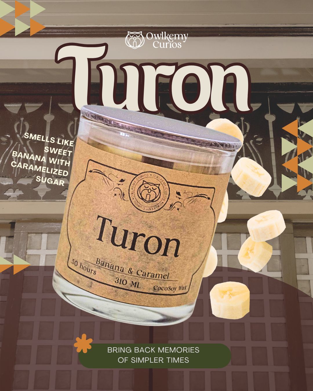Turon – Caramelized Banana Scented Candle