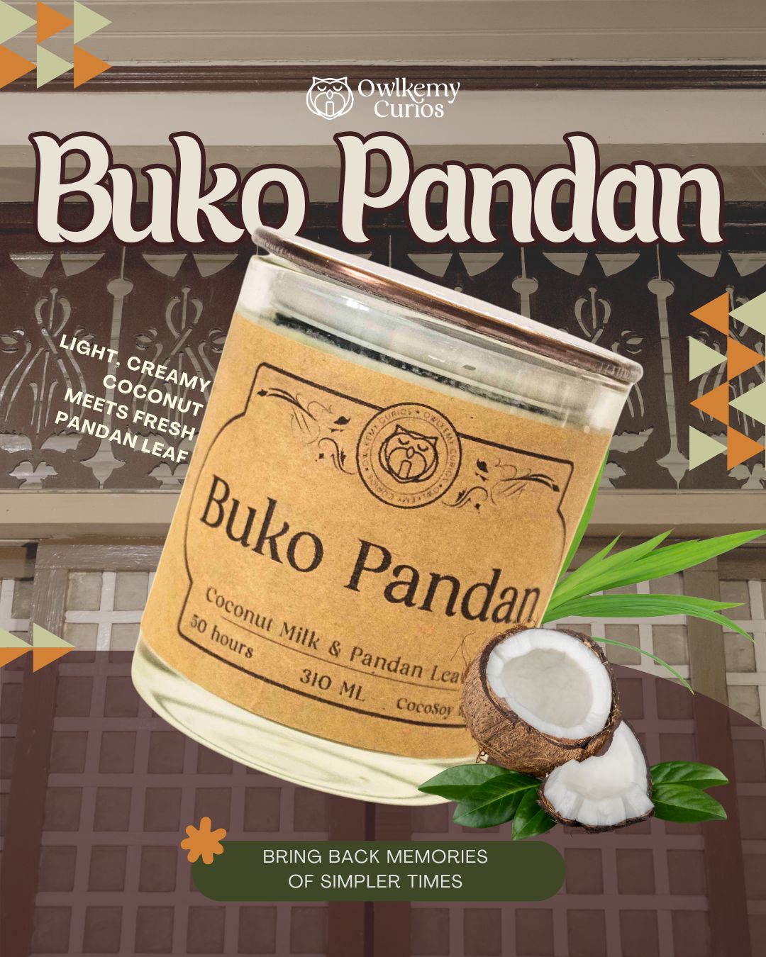 Buko Pandan – Coconut Pandan Scented Candle